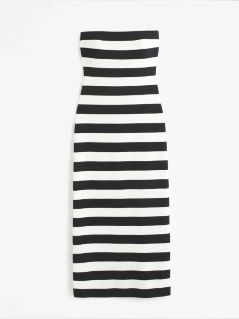 NEW Abercrombie Strapless Knit Bodycon Maxi Dress - XS X-Small - Black and White